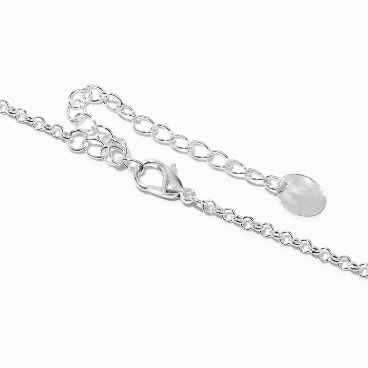 Silver Goth Icon Charm Necklace,