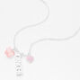 Silver Zodiac Charm Pendant Necklace - Cancer,