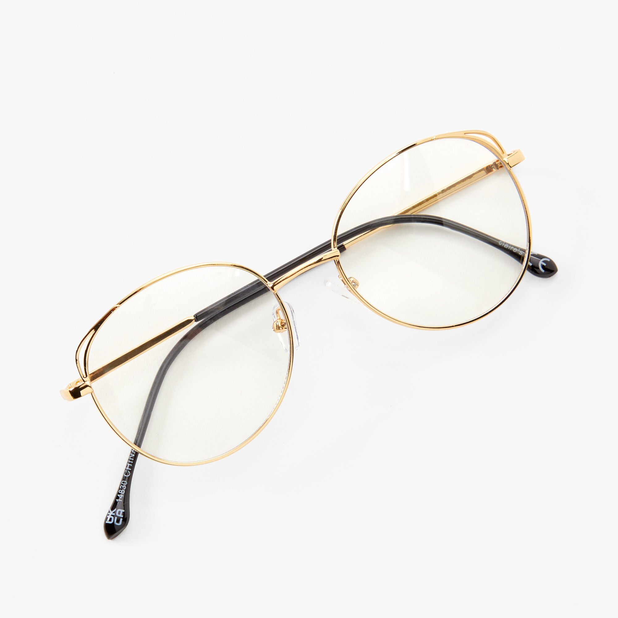 Silver Round Clear Lens Frames Icing US