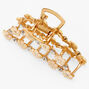 Gold Daisy &amp; Crystal Hair Claw,