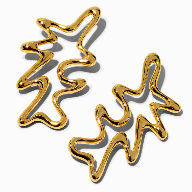 JAM + RICO x ICING 18k Yellow Gold Plated Squiggle Ring,