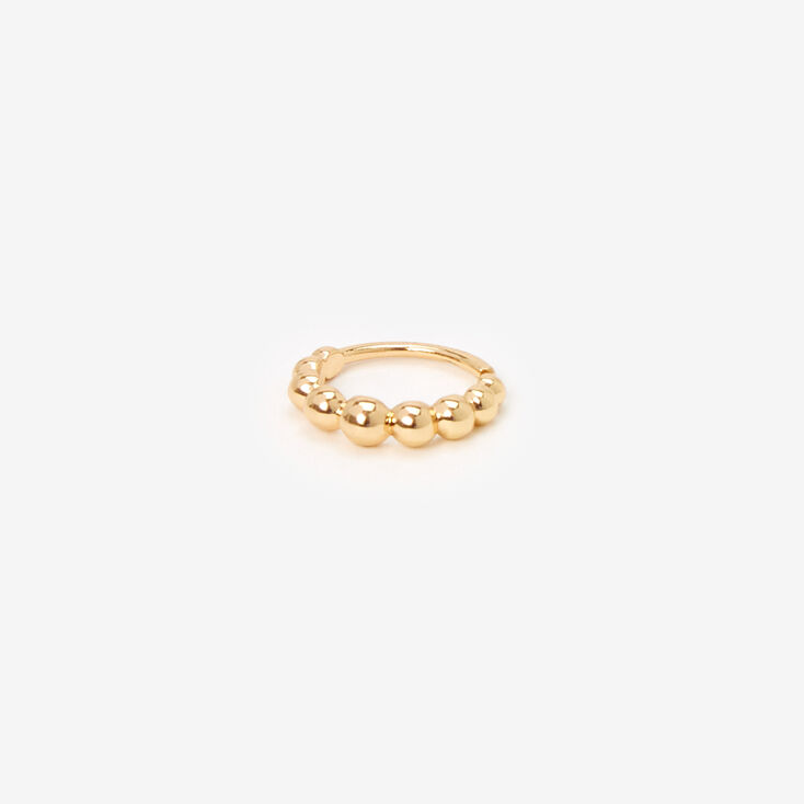 Gold 18G Beaded Helix Earring,