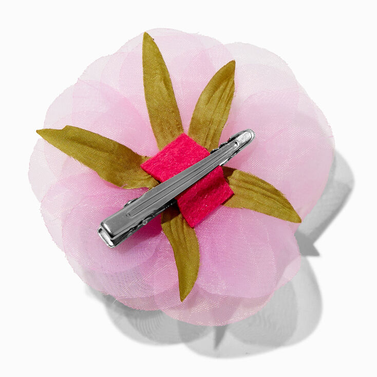 Pink Ombr&eacute; Rose Hair Clip,