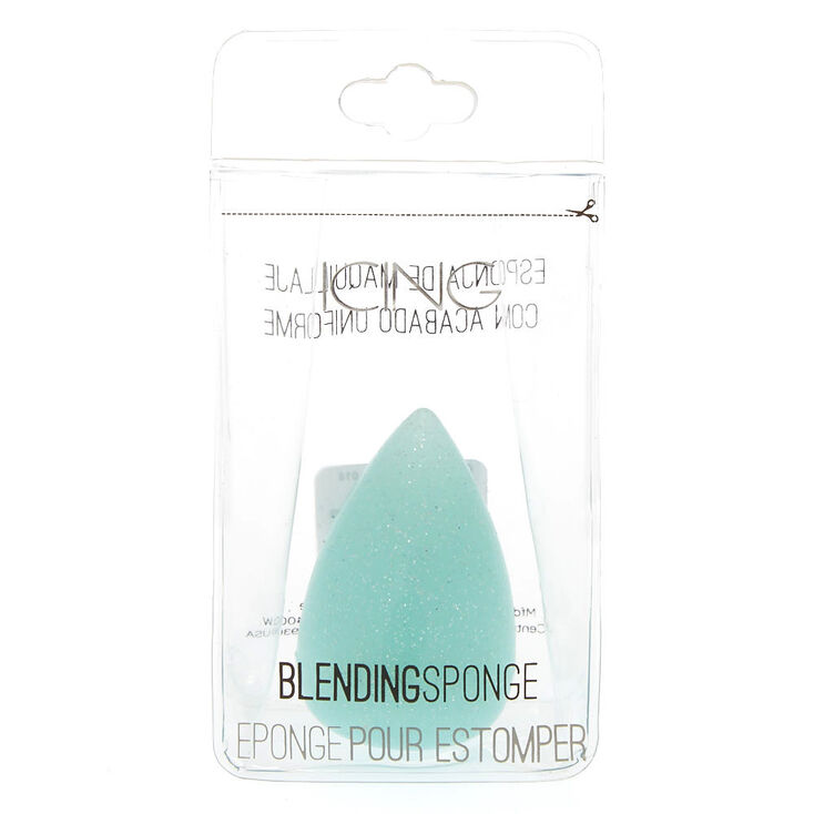 Blue Glitter Silicone Blending Sponge,