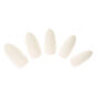 Solid Stiletto Faux Nail Set  - White, 24 Pack,