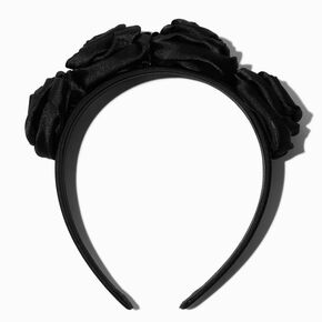 Black Roses Flower Crown Headband,