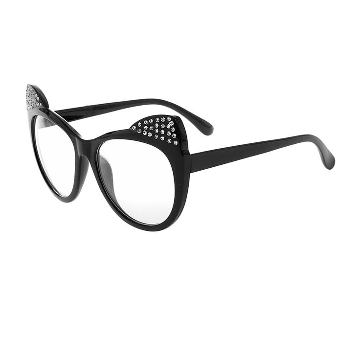 Black Cat Ears Eyewear With Rhinestones Icing Us