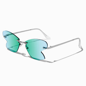 Blue-Green Butterfly Wing Sunglasses,