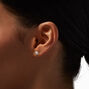 ICING Select 18K Gold Plated Cubic Zirconia Stud &amp; Hoop Earrings - 2 Pack,