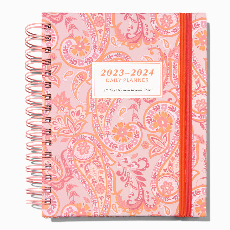 Pink Paisley 2023-24 Weekly/Monthly Planner,