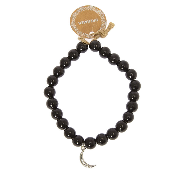 Beaded Dreamer Stretch Bracelet - Black,