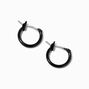 Black 10MM Mini Hoop Earrings,