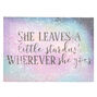 Stardust Glitter Wall Canvas - Purple,