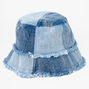 Blue Denim Patchwork Bucket Hat,