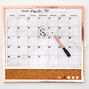 Framed Dry Erase Calendar Board - Rose Gold,