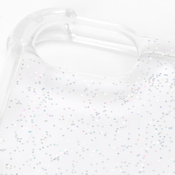 Clear Glitter Protective Phone Case - Fits iPhone&reg; 6/7/8/SE,