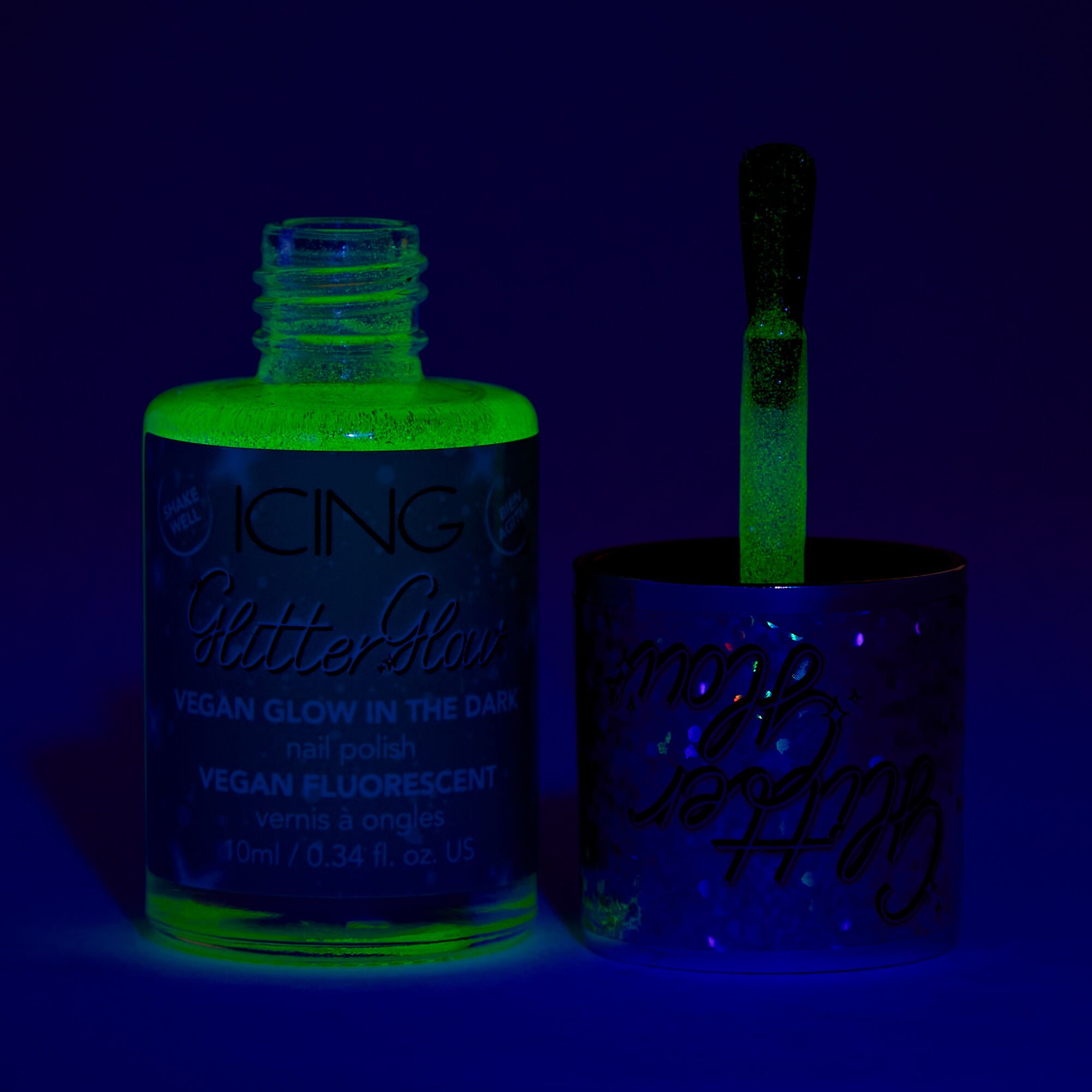 Glowing in the store dark nail polish