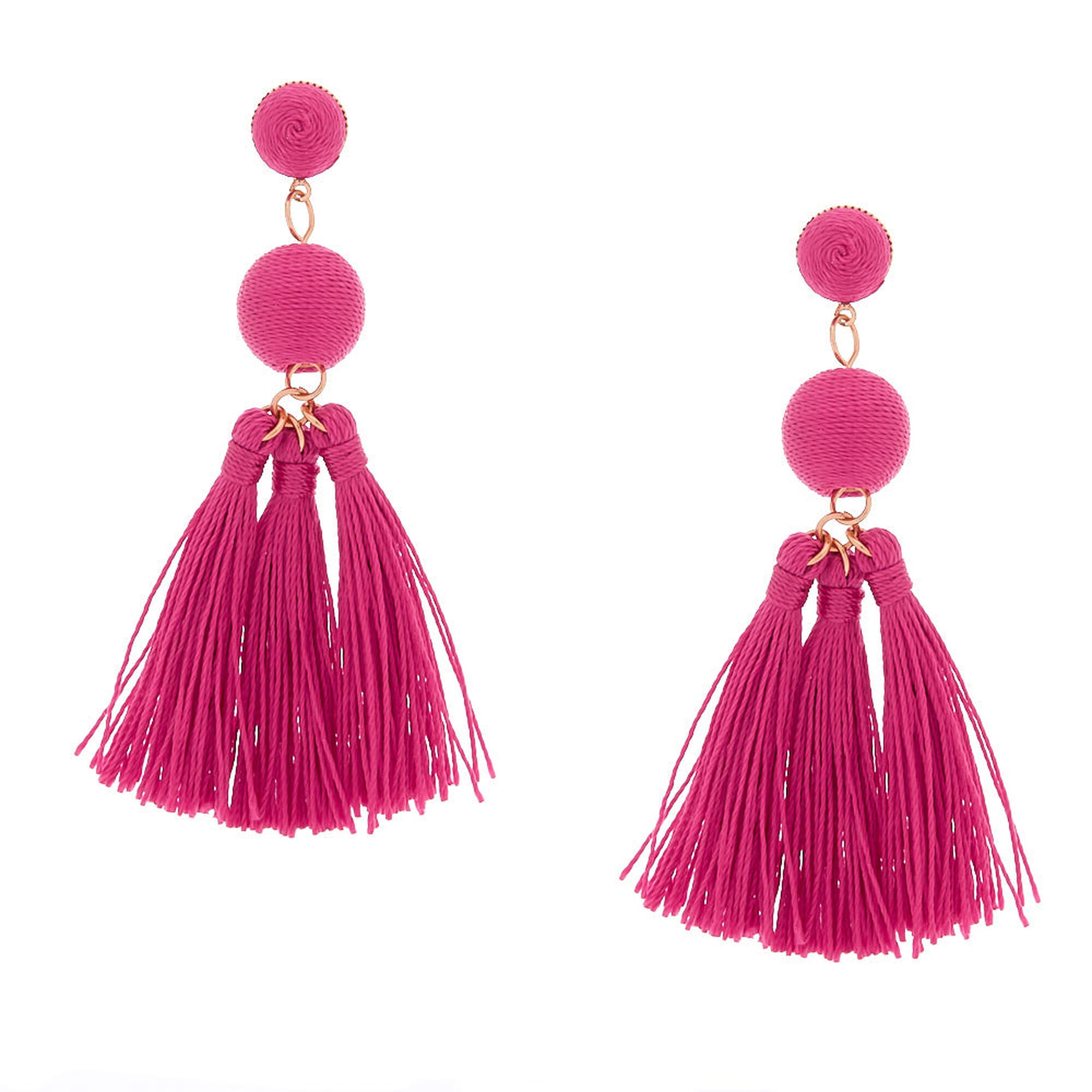 3 Wred Tel Drop Earrings Hot Pink Icing Us 3 Wred Tel Drop Earrings