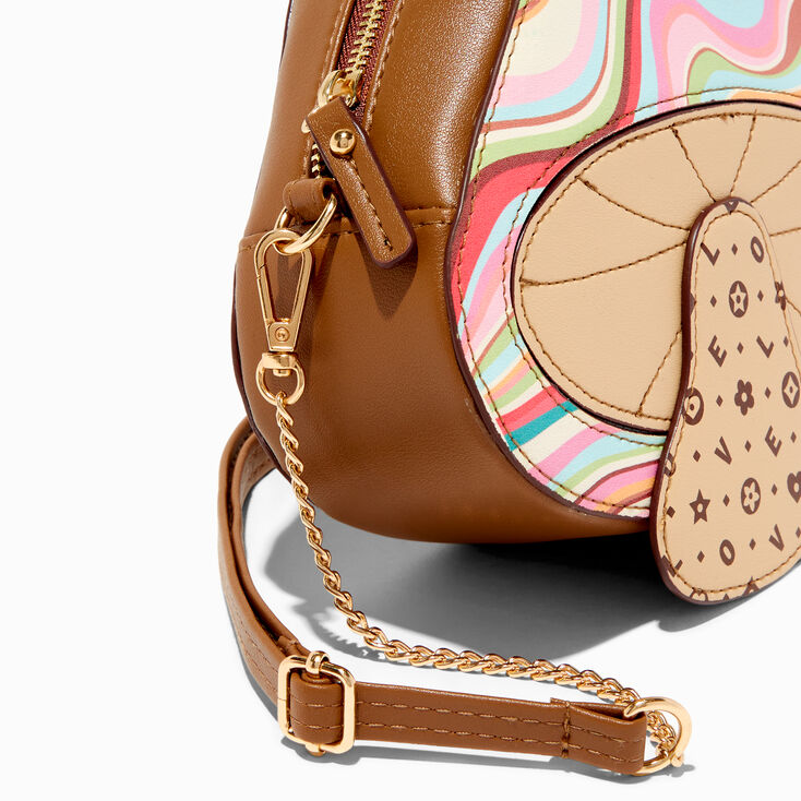 Retro Mushroom Shaped Crossbody Bag,