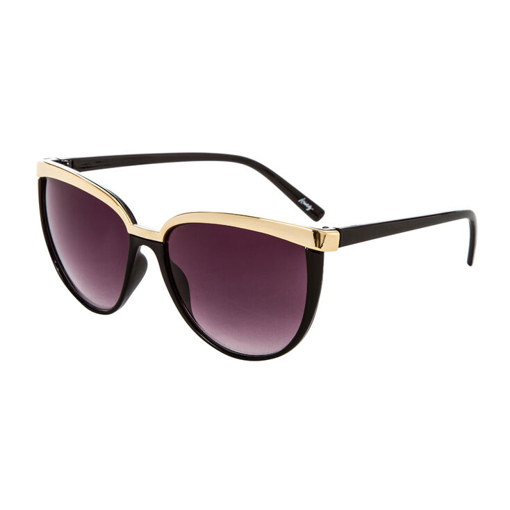 Pippa Gold Black Cat Eye Sunglasses Icing Us