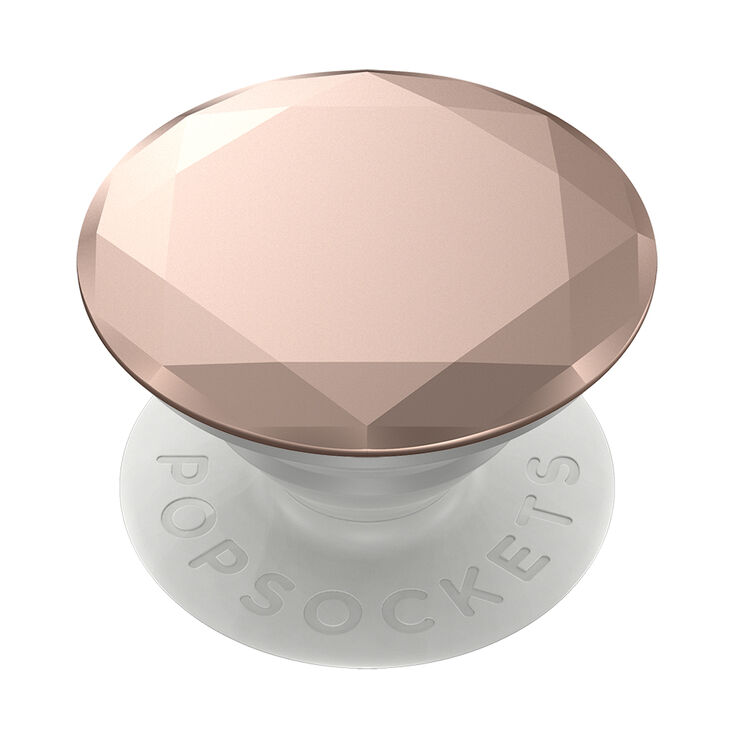 Rose Gold Metallic Diamond PopGrip PopSocket,