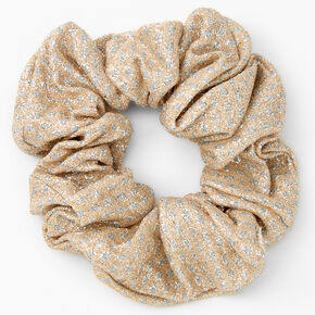 Medium Gold &amp; Silver Lurex Hair Scrunchie,