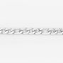 Silver-tone Figaro Chain Bracelet,