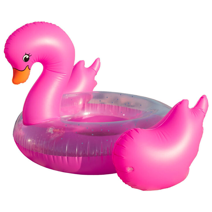 Large Pink Swan Pool Float,