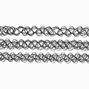 Black Tattoo Choker Necklaces - 3 Pack,