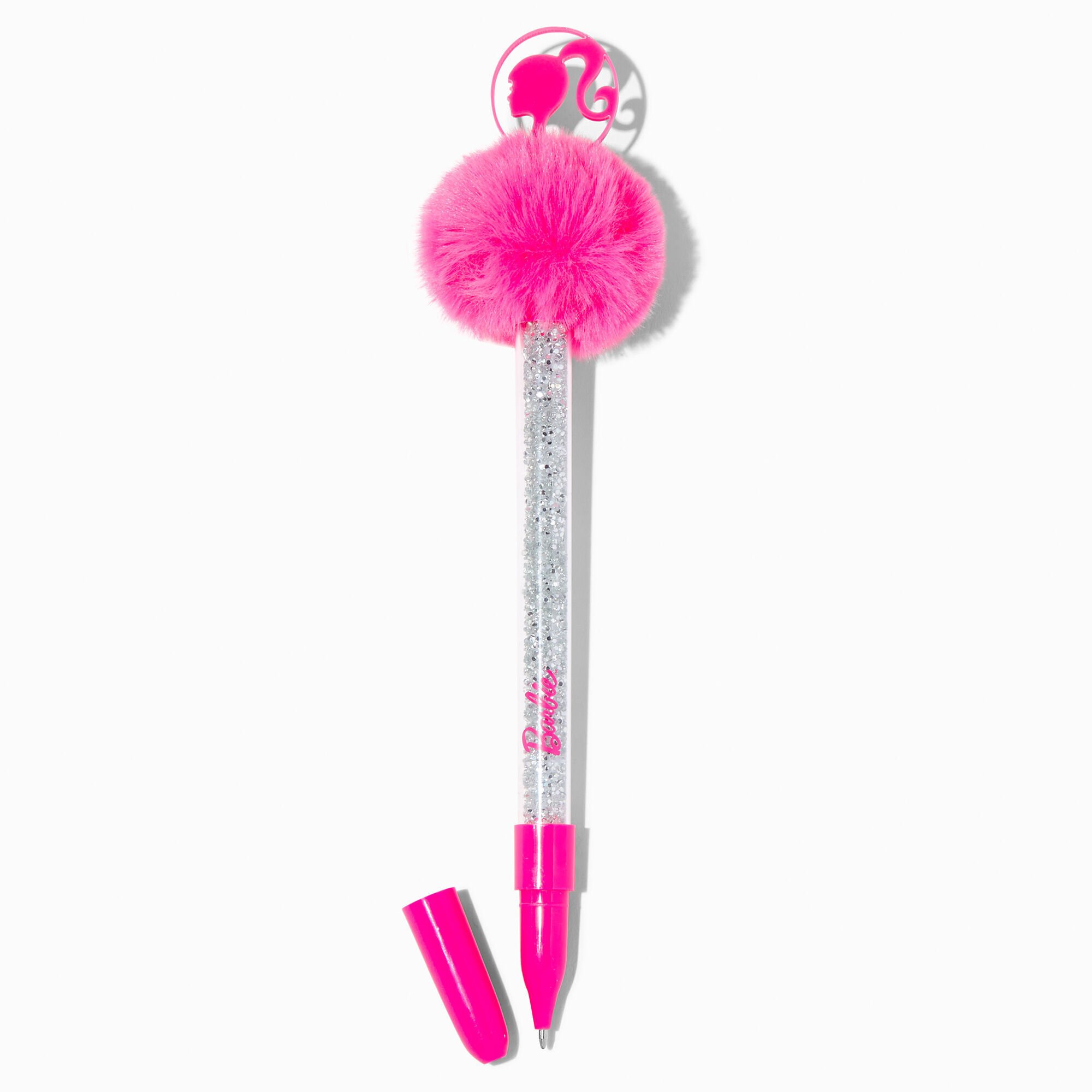Barbie Silver Pink Pom Pom Pen Icing US