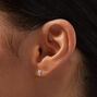 ICING Select 18k Yellow Gold Cubic Zirconia Mini Stack Stud Earrings,