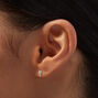 Icing Select 18k Yellow Gold Cubic Zirconia Mini Stack Stud Earrings,