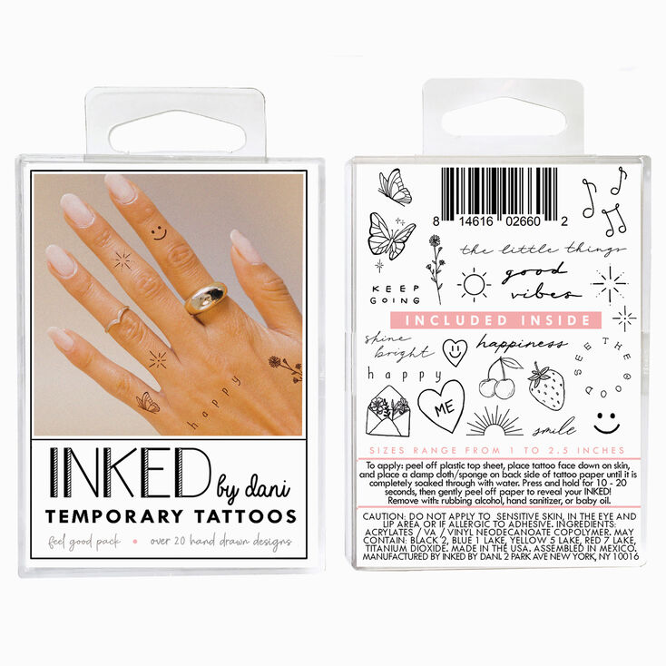 INKED by Dani Feel Good Temporary Tattoos,