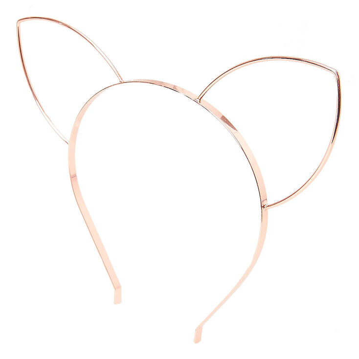 Rose Gold Open Cut Cat Ears Icing Us