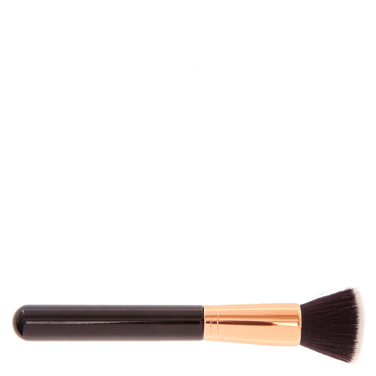 Black & Rose Gold Flat Kabuki Makeup Brush,