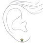 Gold-tone Turtle Clip-On Stud Earrings,