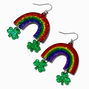 Rainbows &amp; Shamrocks 1.5&quot; Drop Earrings,