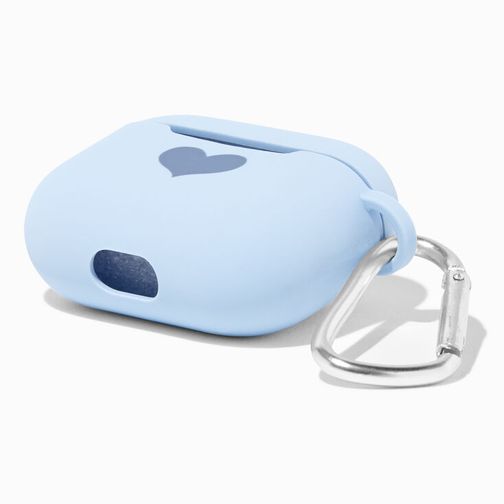 Baby Blue Heart Silicone Earbud Case Cover - Compatible With Apple AirPods&reg; 3,