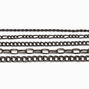 Hematite Woven Chain Bracelet Set - 5 Pack,
