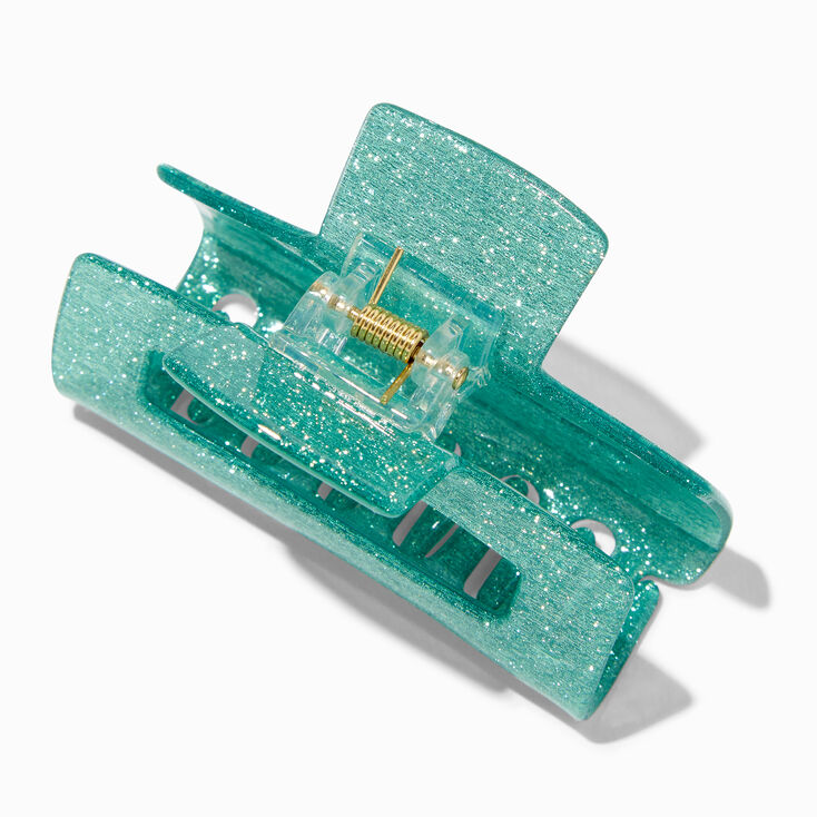 Green Glitter Medium Hair Claw,