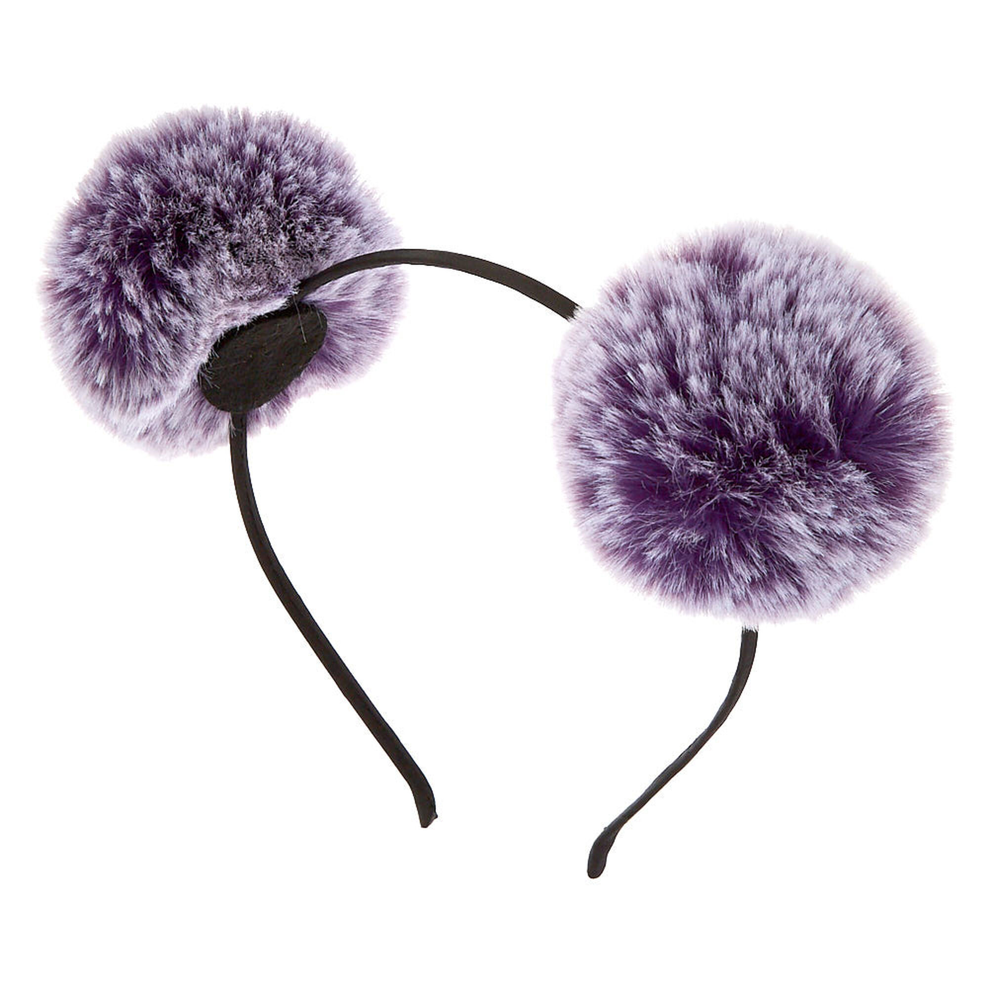 Ombre Pom Pom Ears Headband Purple Icing Us