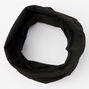 Solid Knit Headwrap/Gaiter - Black,