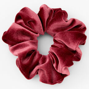 Pink Medium Velvet Hair Scrunchie,