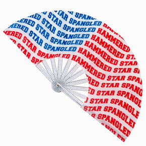 &quot;Star Spangled Hammered&quot; Personal Folding Fan,