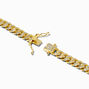 Icing Select 18k Gold Plated Pav&eacute; Cuban Chain Necklace,
