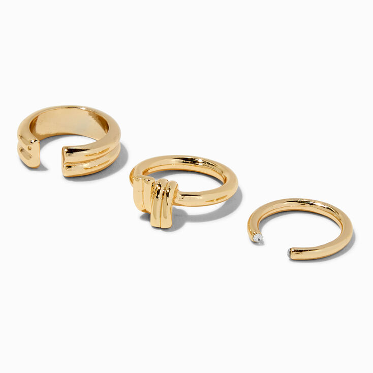 Gold Cubic Zirconia 4MM Square Stud Earrings,