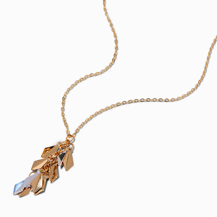 Mixed Metal Shaky Pendant Necklace,