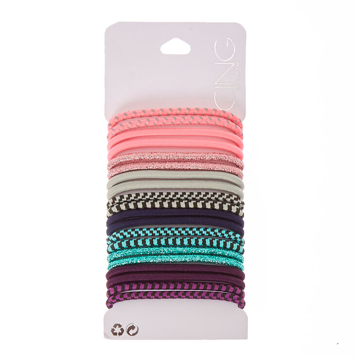 Sparkle & Striped Hair Ties,