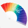Rainbow Bride Folding Fan,
