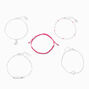 Silver Cowgirl Chain Bracelets - 5 Pack,